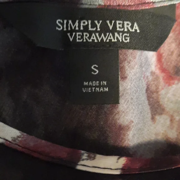 Simply Vera Vera Wang abstract floral multicolor dress - Picture 3 of 4